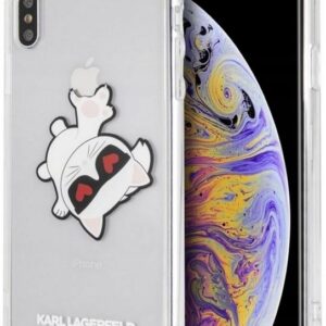 Plecki Karl Lagerfeld do Apple iPhone XS Max bezbarwny