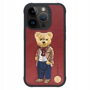 Plecki Zuckbear do Apple iPhone 15 Pro czerwony