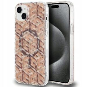 Plecki Guess do Apple iPhone 15 Plus brązowy