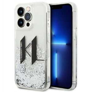 Plecki Karl Lagerfeld do Apple iPhone 14 Pro srebrny