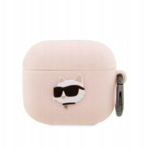Etui z klapką Karl Lagerfeld do Apple Airpods 3 różowy
