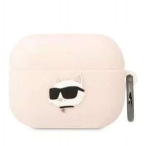 Etui z klapką Karl Lagerfeld do Apple Airpods Pro 1 gen różowy