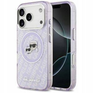 Plecki Karl Lagerfeld do Apple iPhone 17 Pro fioletowy