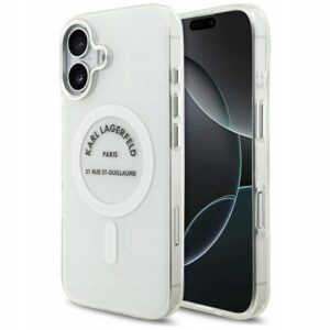 Plecki Karl Lagerfeld do Apple iPhone 17 bezbarwny