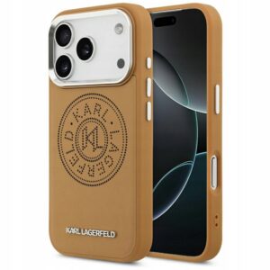 Plecki Karl Lagerfeld do Apple iPhone 17 Pro brązowy