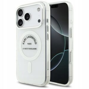 Plecki Karl Lagerfeld do Apple iPhone 17 Pro bezbarwny