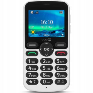 Telefon komórkowy dla seniora Doro 5861 Biały BEZ J. POLSKIEGO