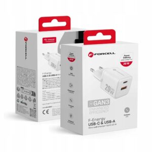 FORCELL F-ENERGY Mini GaN III VT-35A 1 x Typ C + 1 x USB A PD QC4.0 20W