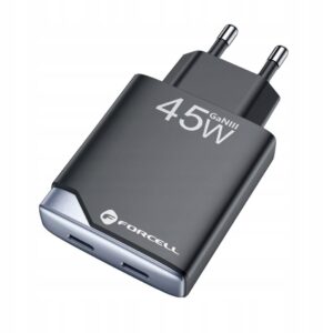 Ładowarka sieciowa do telefonu Forcell F-Energy Ultra Slim 45W USB-C czarna