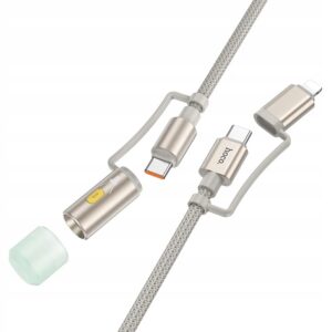 Kabel Hoco USB typ C - Apple Lightning 1,2 m szary