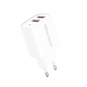 Ładowarka sieciowa VIDVIE PLE272 2xUSB 2.4A biały