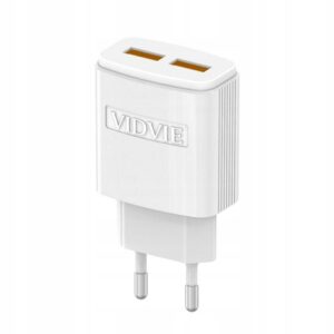 Ładowarka sieciowa VIDVIE PLE245 2xUSB + kabel Type C 2.4A biały