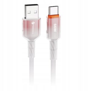 Kabel Forcell USB - USB typ C 1 m biały