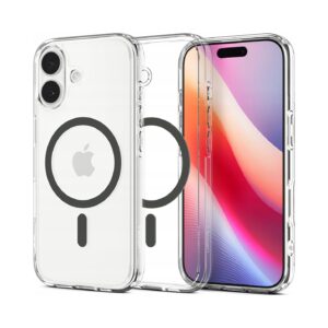 Etui Spigen Ultra Hybrid MagSafe na iPhone 17 - przezroczysto-szare