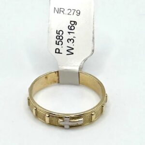 Złota Obrączka W. 3.16g, P. 585, NR 279