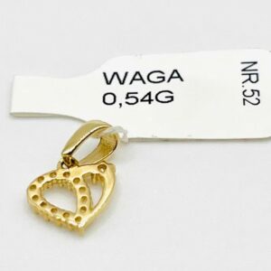 Złota Zawieszka W. 0.54g, P. 585, NR 52