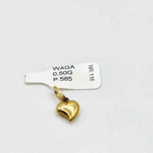 Złota Zawieszka W. 0.50g, P. 585, NR 116