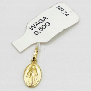 Złota Zawieszka W. 0.50g, P. 585, NR 74