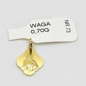 Złota Zawieszka W. 0.70g, P. 585, NR 73