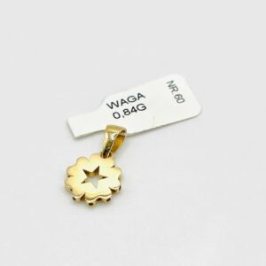 Złota Zawieszka W. 0.84g, P. 585, NR 60