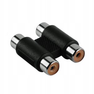Adapter RCA Hama 2 x RCA F/F Czarny