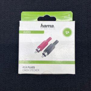 Wtyki RCA HAMA 2X CZERWONY/CZARNY