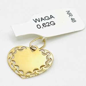 Złota Zawieszka W. 0.62g, P. 585, NR 48