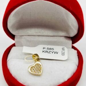 Złota Zawieszka W. 0.79g, P. 585, NR 233