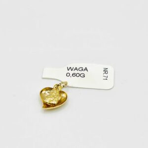 Złota Zawieszka W. 0.60g, P. 585, NR 71