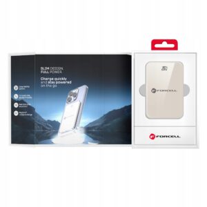 Powerbank Forcell F-Energy Super Slim 15W 10000 mAh do MagSafe pustynny