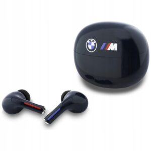 Słuchawki Bluetooth TWS BMW Printed Logo granatowy