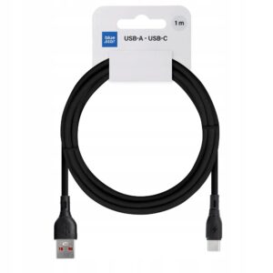 Kabel Blue Star USB - USB typ C 1 m czarny