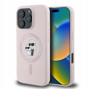 Plecki Karl Lagerfeld do Apple iPhone 16 Plus różowy