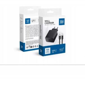 ŁADOWARKA SIECIOWA BLUE STAR ZE ZŁĄCZEM USB C I KABLEM TYP C - 3A 25W