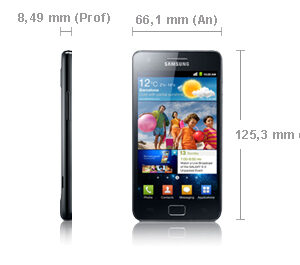 Smartfon Samsung Galaxy S II 1 GB / 16 GB 3G czarny