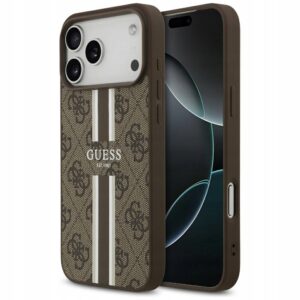 Plecki Guess do Apple iPhone 17 Pro Max brązowy