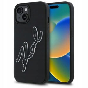 Plecki Karl Lagerfeld do Apple iPhone 15 czarny