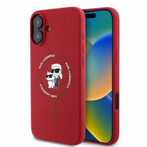 Plecki Karl Lagerfeld do Apple iPhone 16 Plus czerwony