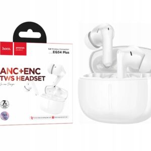 Słuchawki bezprzewodowe douszne Hoco TWS ANC EQ34 Bluetooth 5.4 BIAŁE