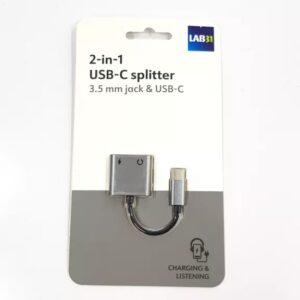ROZDZIELACZ LAB31 USB-C DO USB-C 3,5MM JACK