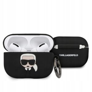 Etui z klapką Karl Lagerfeld do Apple AirPods Pro czarny