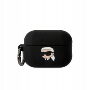 Etui z klapką Karl Lagerfeld do Apple Airpods Pro 2 gen czarny
