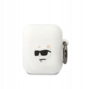 Etui z klapką Karl Lagerfeld do Apple Airpods 1/2 biały