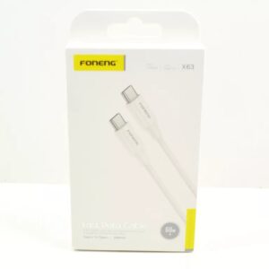 Kabel FONENG USB typ C - USB typ C 1 m biały