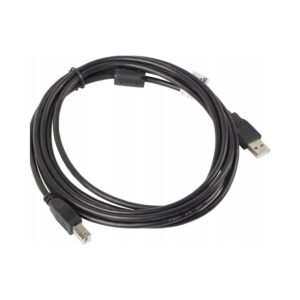 Kabel USB 2.0 Lanberg USB-A (M) -> USB-B (M) ferryt 3m czarny