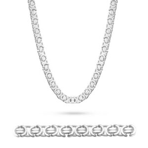 Piękny srebrny Łańcuszek Bizantyjski P.925 W.121,6G 60cm