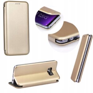 Etui z klapką DIVA do Samsung Galaxy A12 złoty
