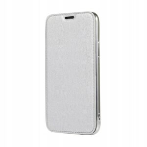 Etui z klapką Forcell do Xiaomi Redmi Note 8 srebrny