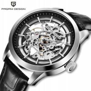 Zegarek PAGANI DESIGN PD-1638 Skeleton Blue Automatic 3ATM