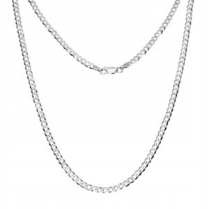 SREBRNY ŁAŃCUSZEK SPLOT PANCERKA MĘSKI 55CM 1CM 65,58G RODOWANY SREBRO 925